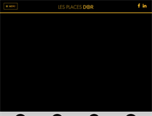 Tablet Screenshot of lesplacesdor.com